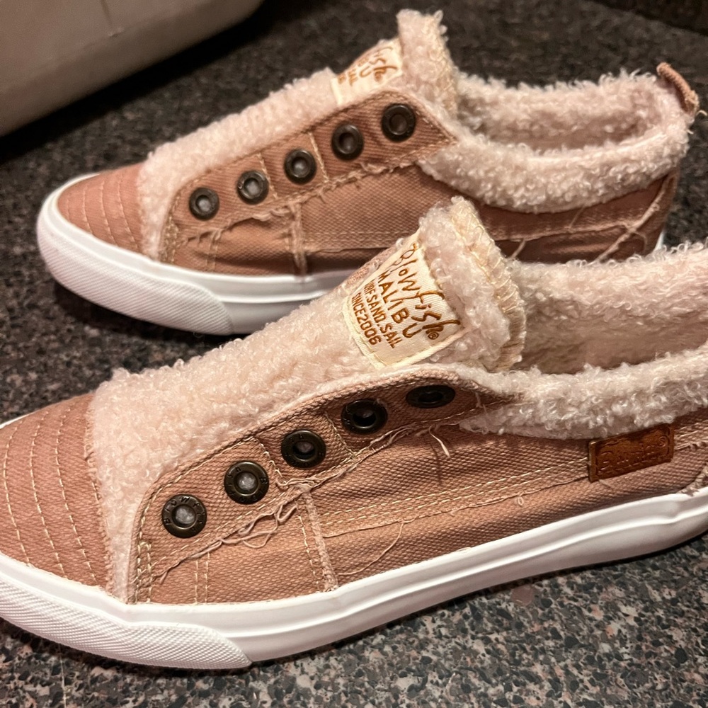 Blowfish Malibu Camel Faux Sherpa Lined Shoes